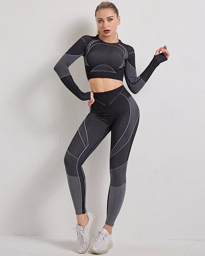 Stealth Crew Seamless Leggings - Schwarz