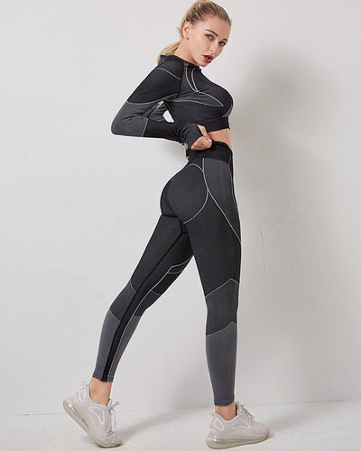 Stealth Crew Seamless Leggings - Schwarz