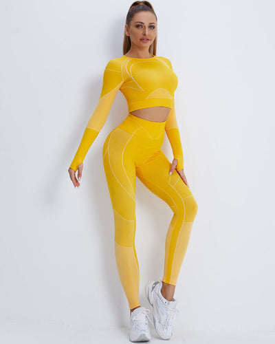 Stealth Crew Seamless Leggings - Gelb