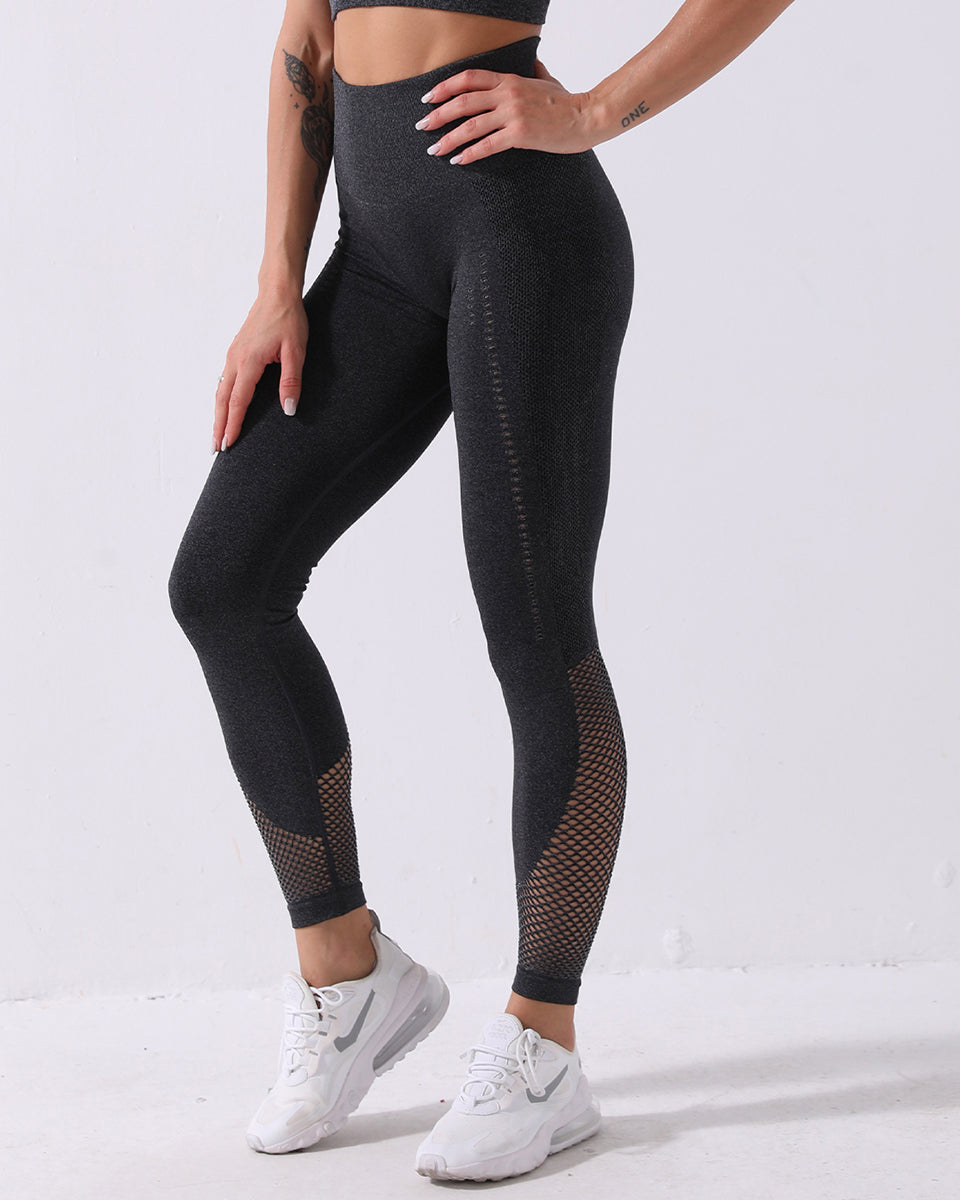 Terra Seamless Leggings - Schwarz