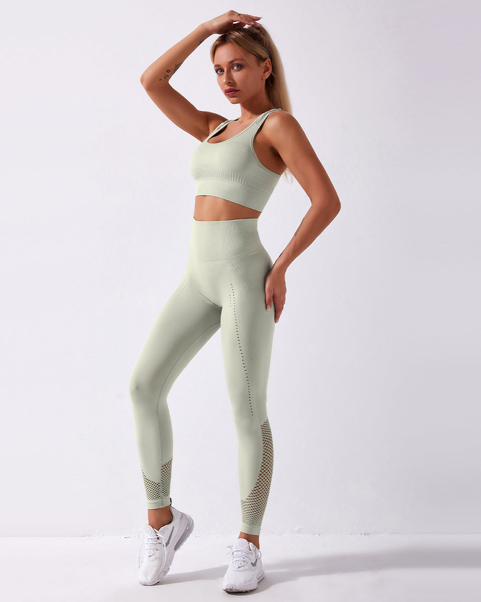 Terra Seamless Leggings - Hellgrün