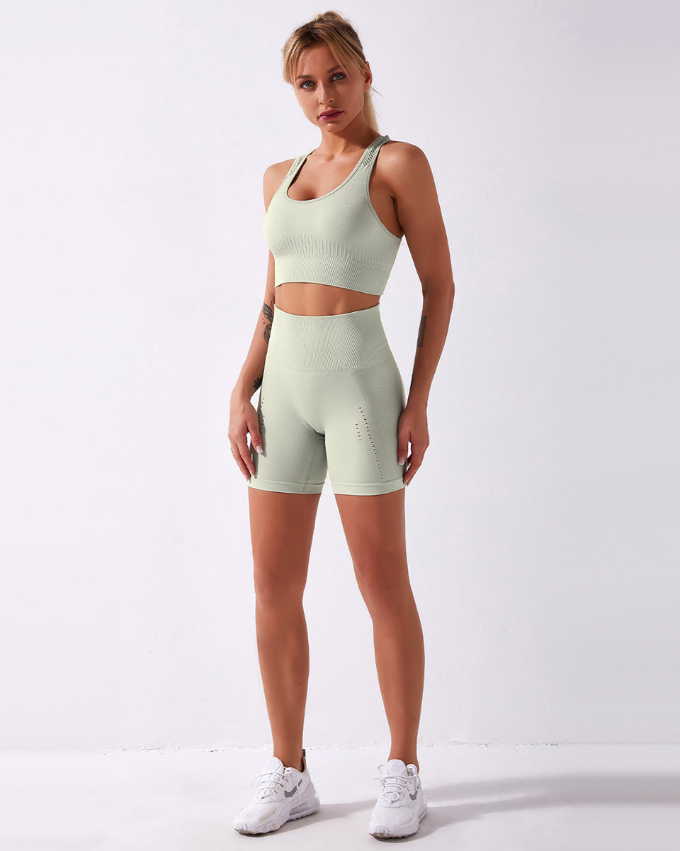 Terra Seamless Shorts - Hellgrün