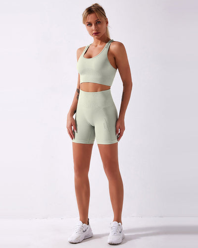 Terra Seamless Shorts - Hellgrün