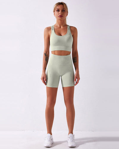 Terra Seamless Shorts - Hellgrün