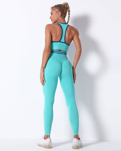 Zephyr High-Rise-Leggings - Türkis