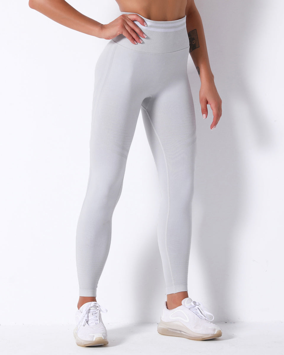 Zephyr High-Rise-Leggings - Hellgrau