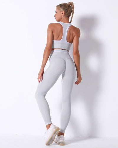 Zephyr High-Rise-Leggings - Hellgrau