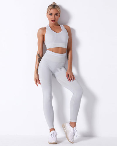 Zephyr High-Rise-Leggings - Hellgrau